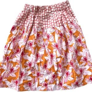 Secretly Spoiled size 8 mixed pattern cotton skirt